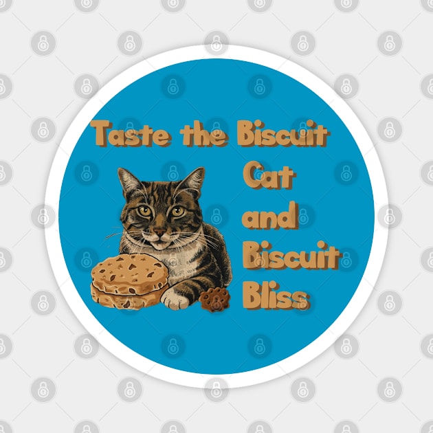 cat and biscuit bliss Magnet by Aldrvnd